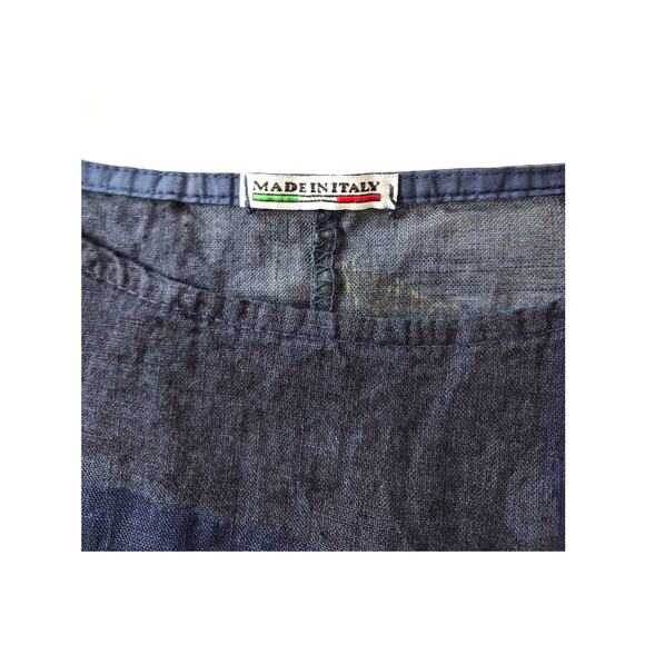 Linen Womens Top Oversized Lagenlook Art to Wear Flow Office Career Resort  XL - Picture 5 of 9